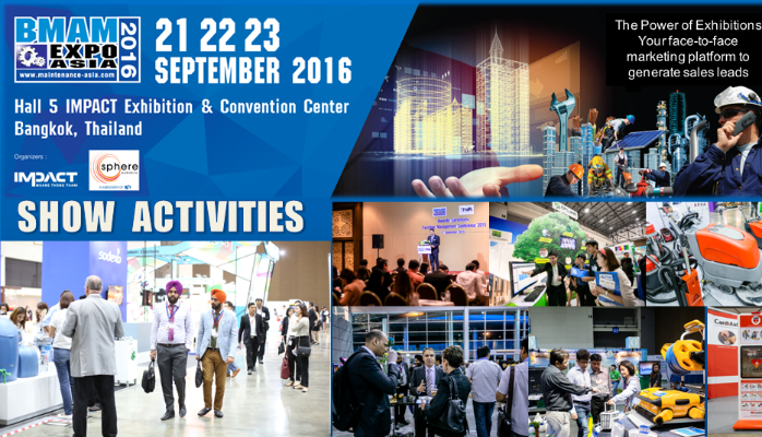 BMAM Expo Asia 2016 งานแสดงสินค้าและการประชุมสัมมนาด้านการบำรุงรักษาอาคารและการบริหารจัดการทรัพยากรอาคารแห่งเอเชีย